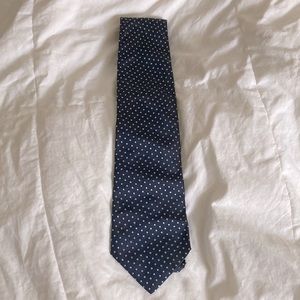 Banana Republic Black Tie w/ gray poke-dots